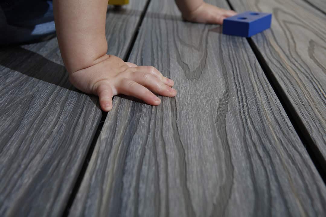 Baby safe composite decking