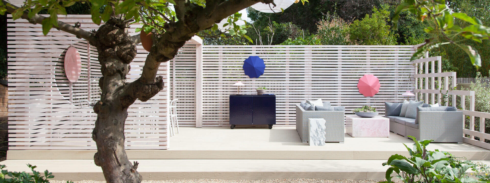 HD Deck® Pro installed in creative garden patio design