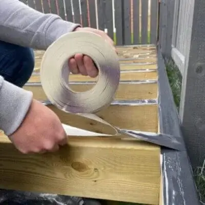 HD Protect tape being applied to timber subframe