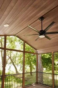 Elements decking used as cladding on an internal roof