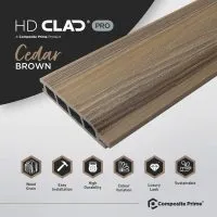 HD Clad Pro composite in the shade Cedar Brown - Composite Prime