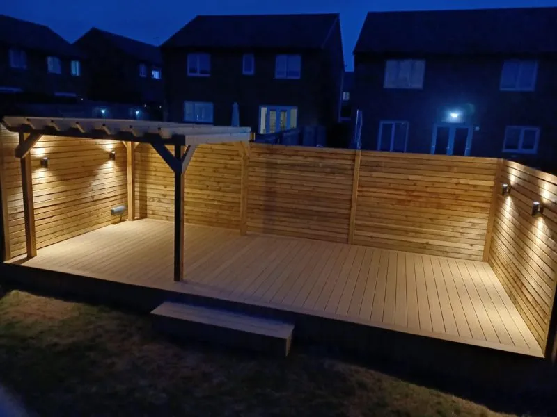 HD Deck Dual decking in natural oak - Composite Prime