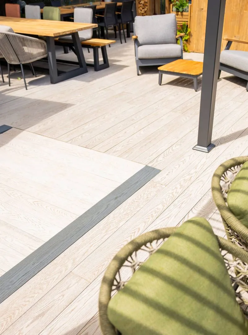 Redux decking in cashmere - Composite Prime