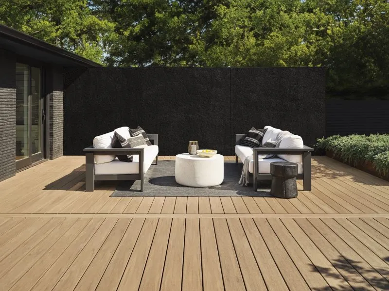 An installation of Elements decking in Weathered Teak