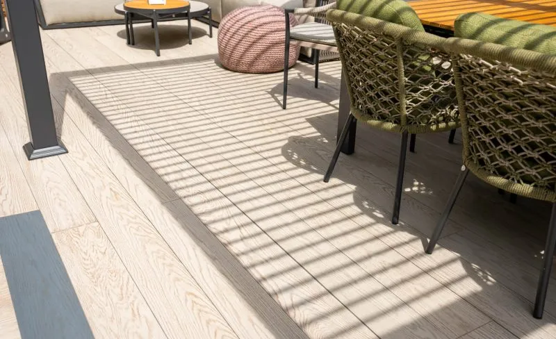 Redux decking in cashmere - Composite Prime