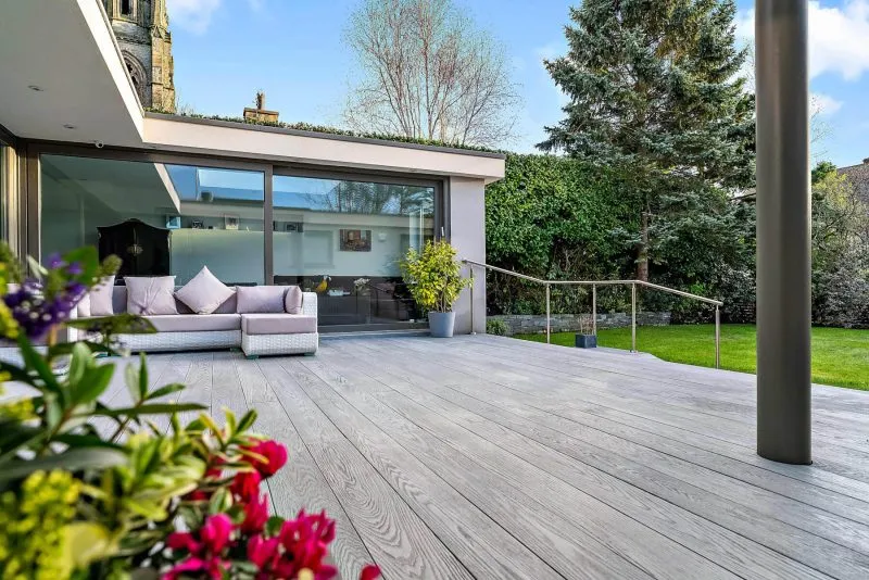 Redux Lifestyle decking in smoke - Composite Prime